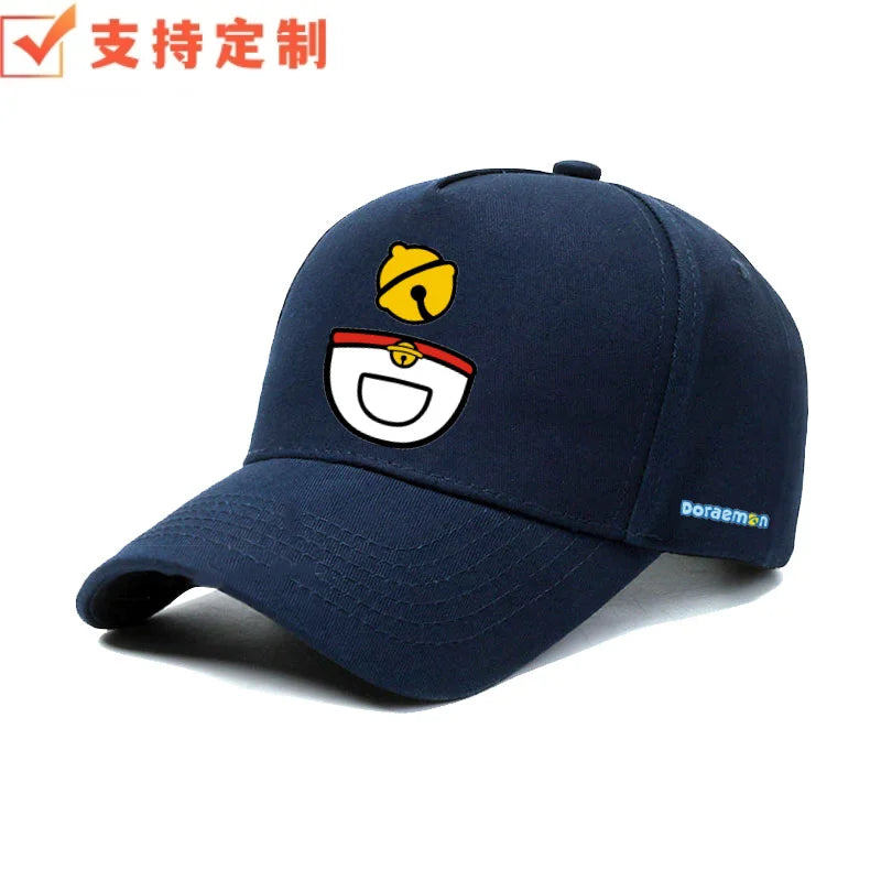 Doraemon machine cat little ding-dong anime outdoor leisure baseball cap sports sunshade sunscreen duckbill hat for men
