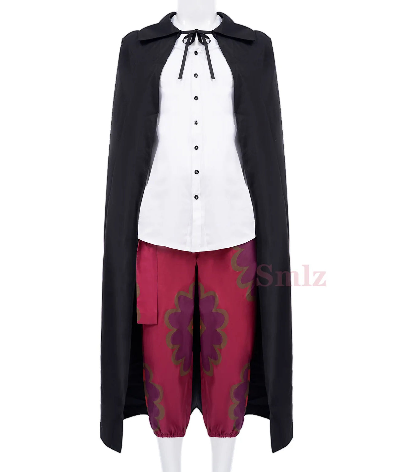Anime One Piece - Shanks Cosplay Wig & Costume Set – Red Pants & Cloak