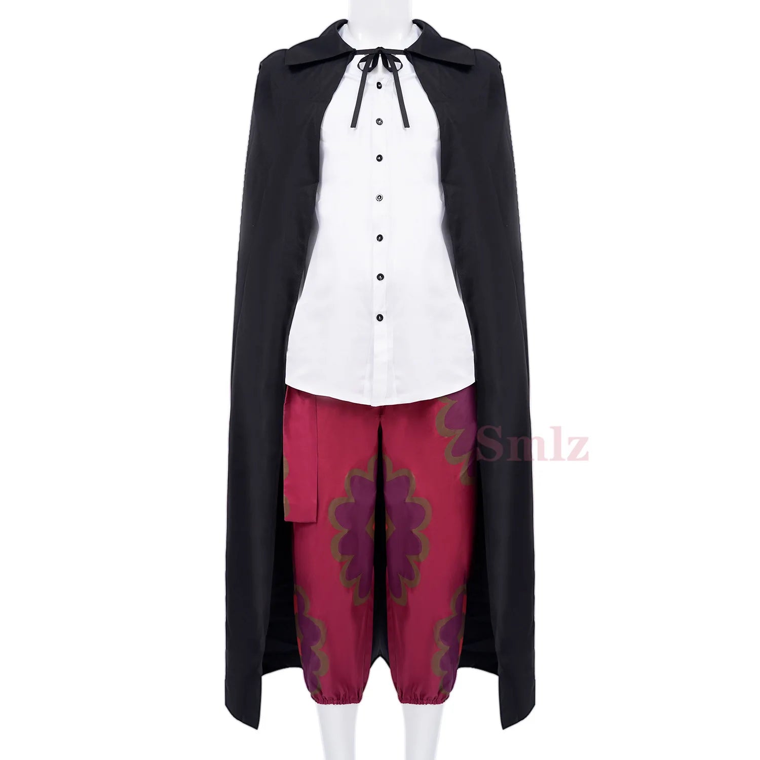 Anime One Piece - Shanks Cosplay Wig & Costume Set – Red Pants & Cloak