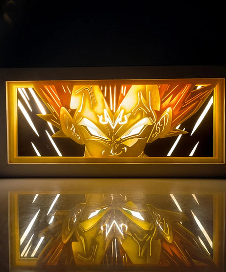 Anime  series paper-cut light room bedroom night light atmosphere light remote control colorful light box