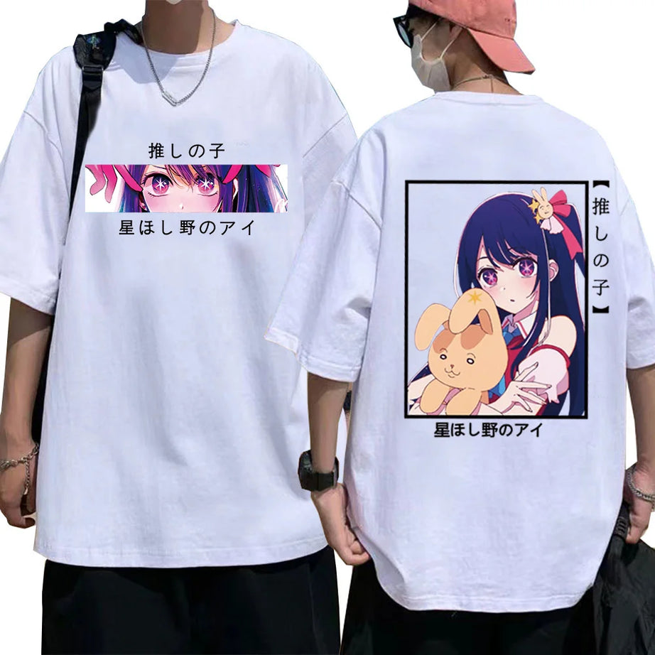 Oshi No Ko Ai Hoshino Unisex Graphic Short Sleeve Anime T-Shirt