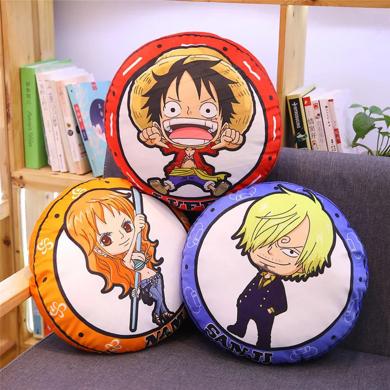 One Piece Straw Hat Crew Plush Doll — Cushion Set