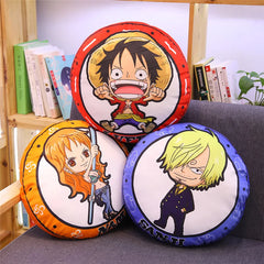 One Piece Straw Hat Crew Plush Doll — Cushion Set