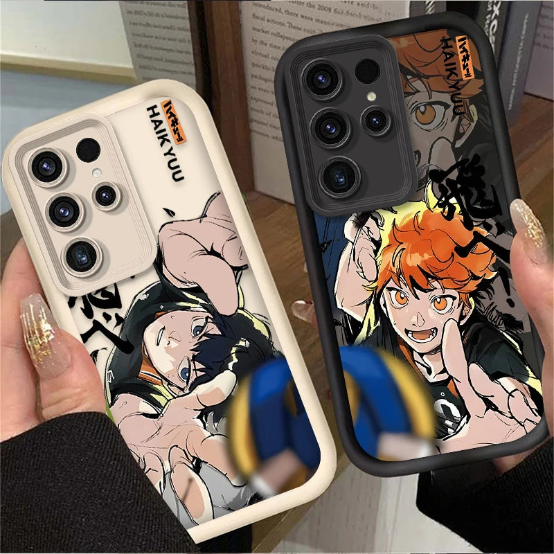 Anime Haikyuu Shoyo Hinata Case For Samsung Galaxy S24 S25 S23 Ultra S22 S21 Plus FE A36 A56 A26 A16 A06 A15 A25 A35 A55 5G Etui