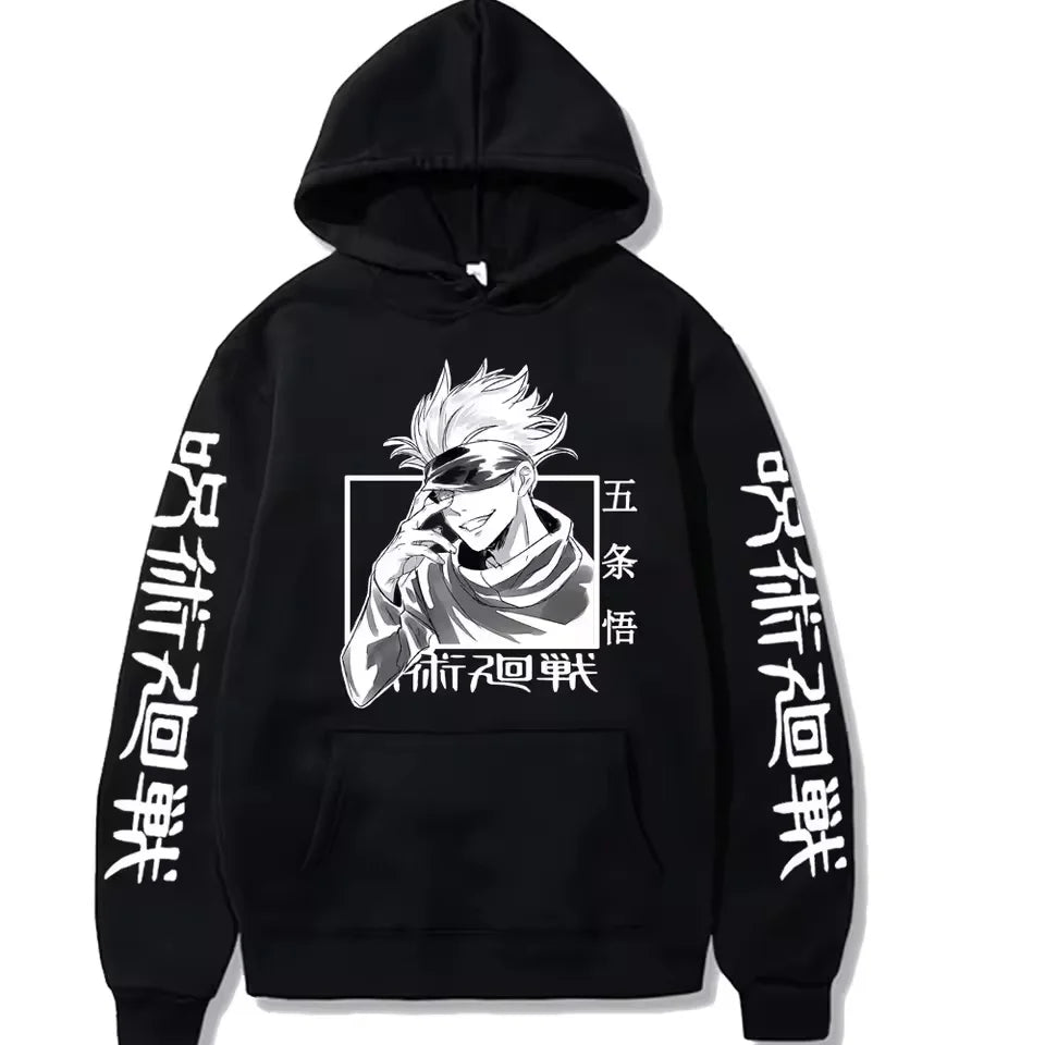 Jujutsu Kaisen Yuji Itadori Anime Graphic Hoodie – Harajuku Streetwear Pullover 3