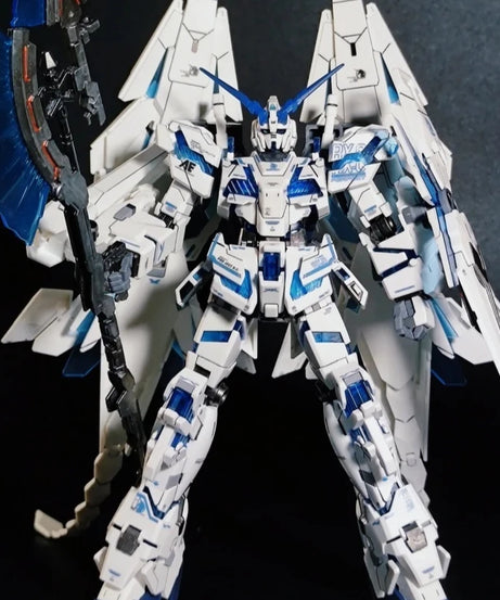 Hg 1/144 Star Motion Perfect Unicorn Rx-0  Assembly Model Kit  Action Figures Plastic model toys Collectible Model Boy's Gift