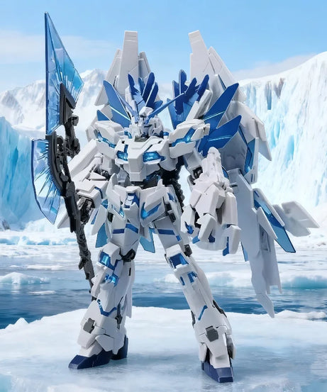 Hg 1/144 Star Motion Perfect Unicorn Rx-0  Assembly Model Kit  Action Figures Plastic model toys Collectible Model Boy's Gift