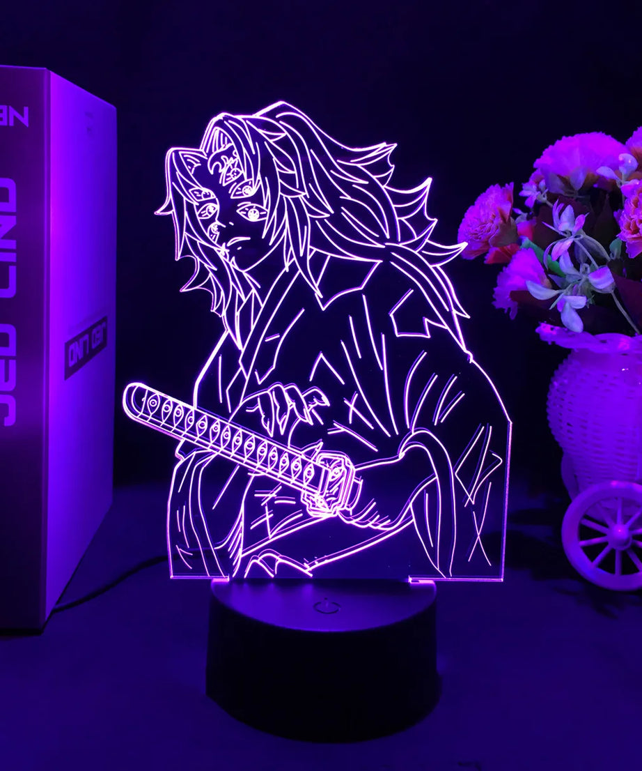 Manga 3d Light Kimetsu No Yaiba for Bedroom Decor Night Light Birthday Gift Table Lamp Anime Demon Slayer Mitsuri Kanroji Figure