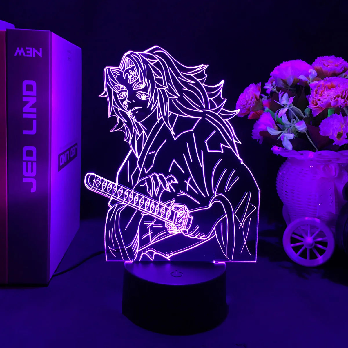 Manga 3d Light Kimetsu No Yaiba for Bedroom Decor Night Light Birthday Gift Table Lamp Anime Demon Slayer Mitsuri Kanroji Figure