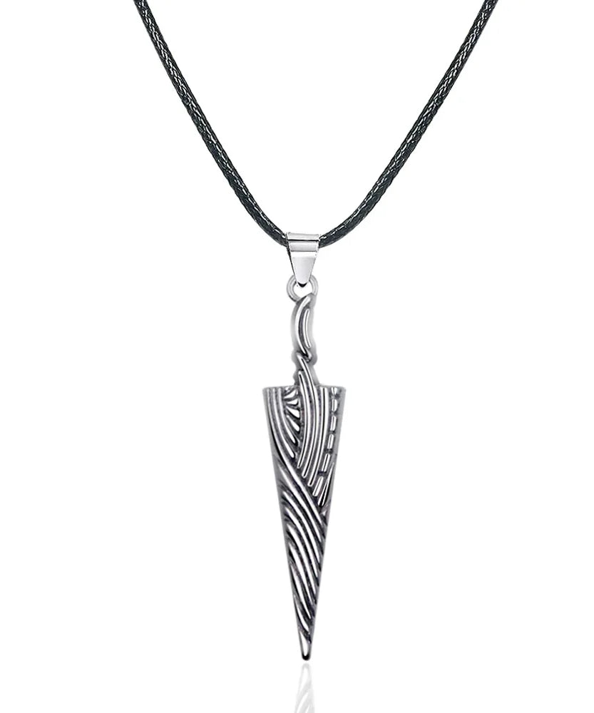 Game Hollow Knight Bone Nail Logo Necklace Jewelry Gift For Women Men Game Fans Alloy Metal Trinket Wholesale