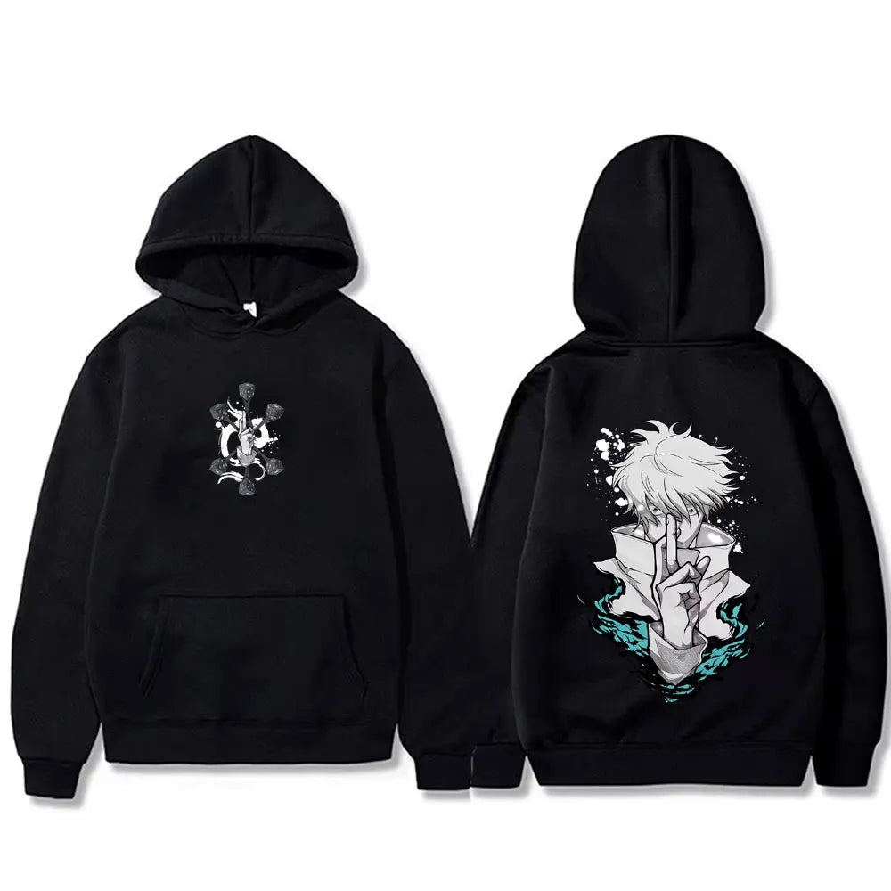 Jujutsu Kaisen Gojo Satoru Manga Graphic Hoodie Unisex Oversized Harajuku Pullover