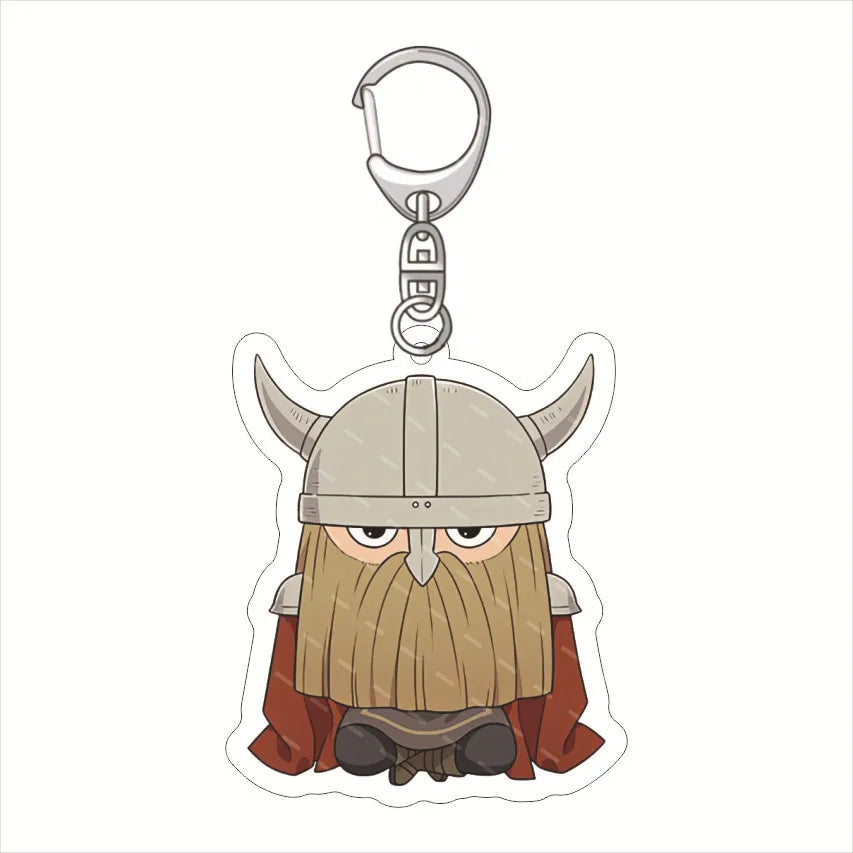 Frieren: Beyond Journey'S End Acrylic Anime Cute Keychain Jewelry Bag Pendant Gift Figure Key Ring Girl Badge Charms Wholesale