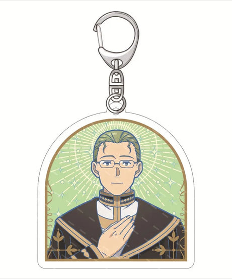 Frieren: Beyond Journey'S End Acrylic Anime Cute Keychain Jewelry Bag Pendant Gift Figure Key Ring Girl Badge Charms Wholesale