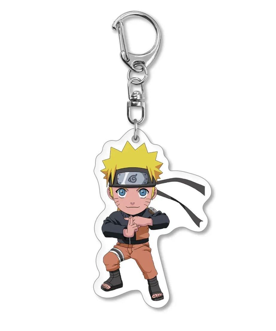 Naruto Keychain Key Accessories Acrylic Key Holder Kakashi Key Chain Ring Jewelry Bag Pendant for Girl Trinket Gift New