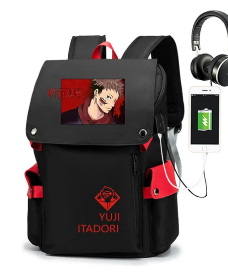 Jujutsu Kaisen Anime Backpack Student School Shoulder Bag Business Multifunctional Large Capacity Computer Bag Travel Backpack