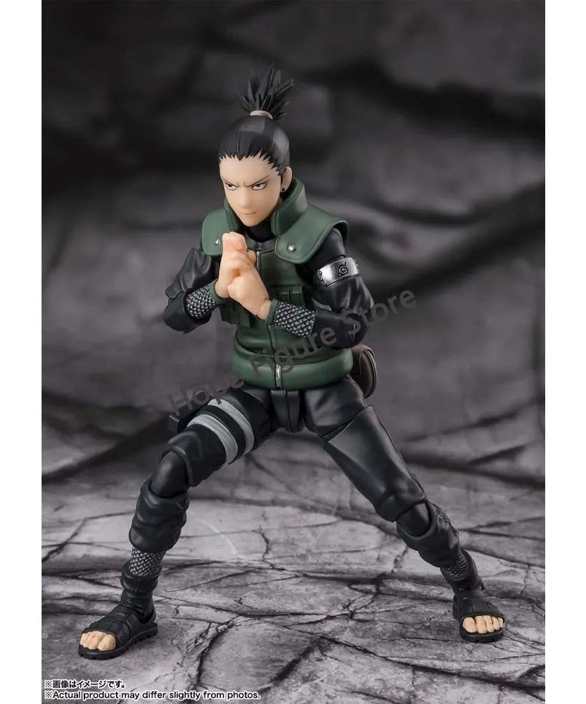 BANDAI SHFiguarts Shikamaru Nara Action Figure – Naruto Shippuden Official Collectible