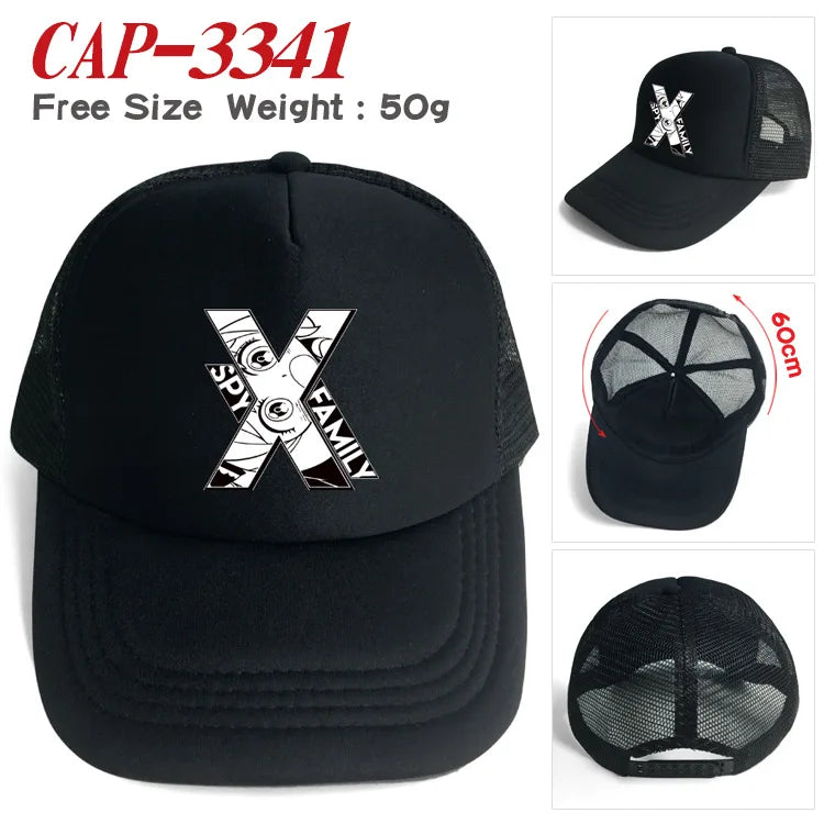 Pop Summer Cap Sun Visor Anya Forger Cute Hip Hop Caps Spy X Family Anime Cowboy Hat Peaked Trucker Dad Hats Gift
