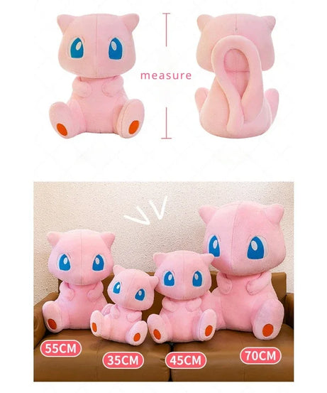 35/45CM New Pokemon Mew Plush Cute Huge Toys Pink Mew Anime Doll Cute Stuffed Plushie Gift For Children