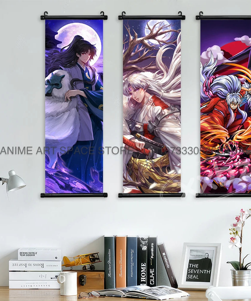 Inuyasha Poster hanging scroll: Kagome and Sesshomaru