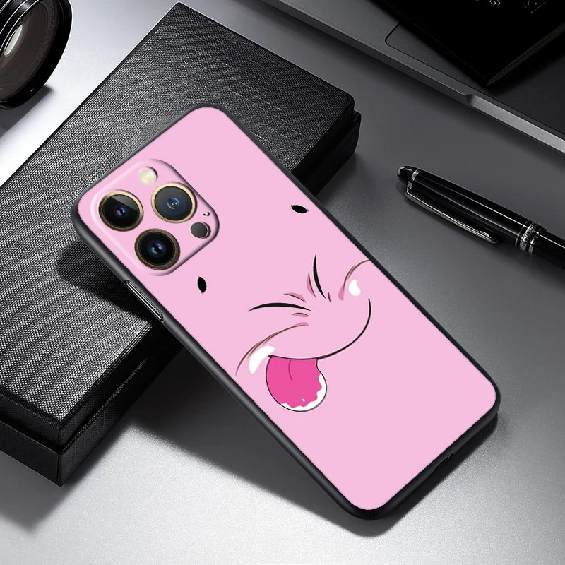 Dragon Ball Z Logo Black TPU Case – iPhone 7 to 15 Pro Max