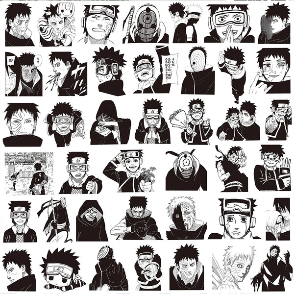Naruto Obito Sticker Pack — Waterproof Decals