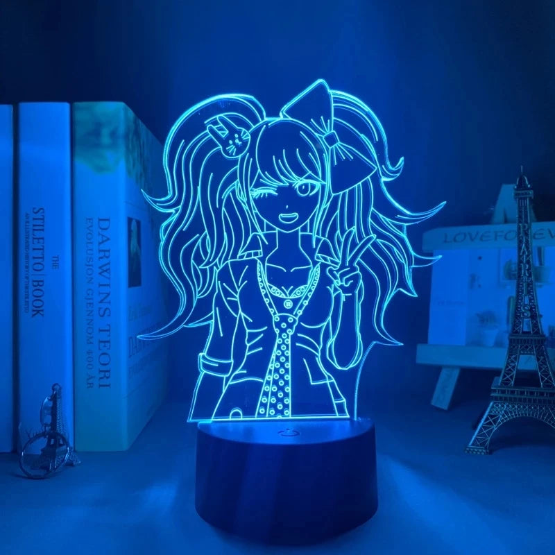 Anime Danganronpa V3 Nagito Komaeda Led Night Light Nagito Komaeda Game Figure Bedside Lamp for Bedroom Decor Kids Manga Gifts