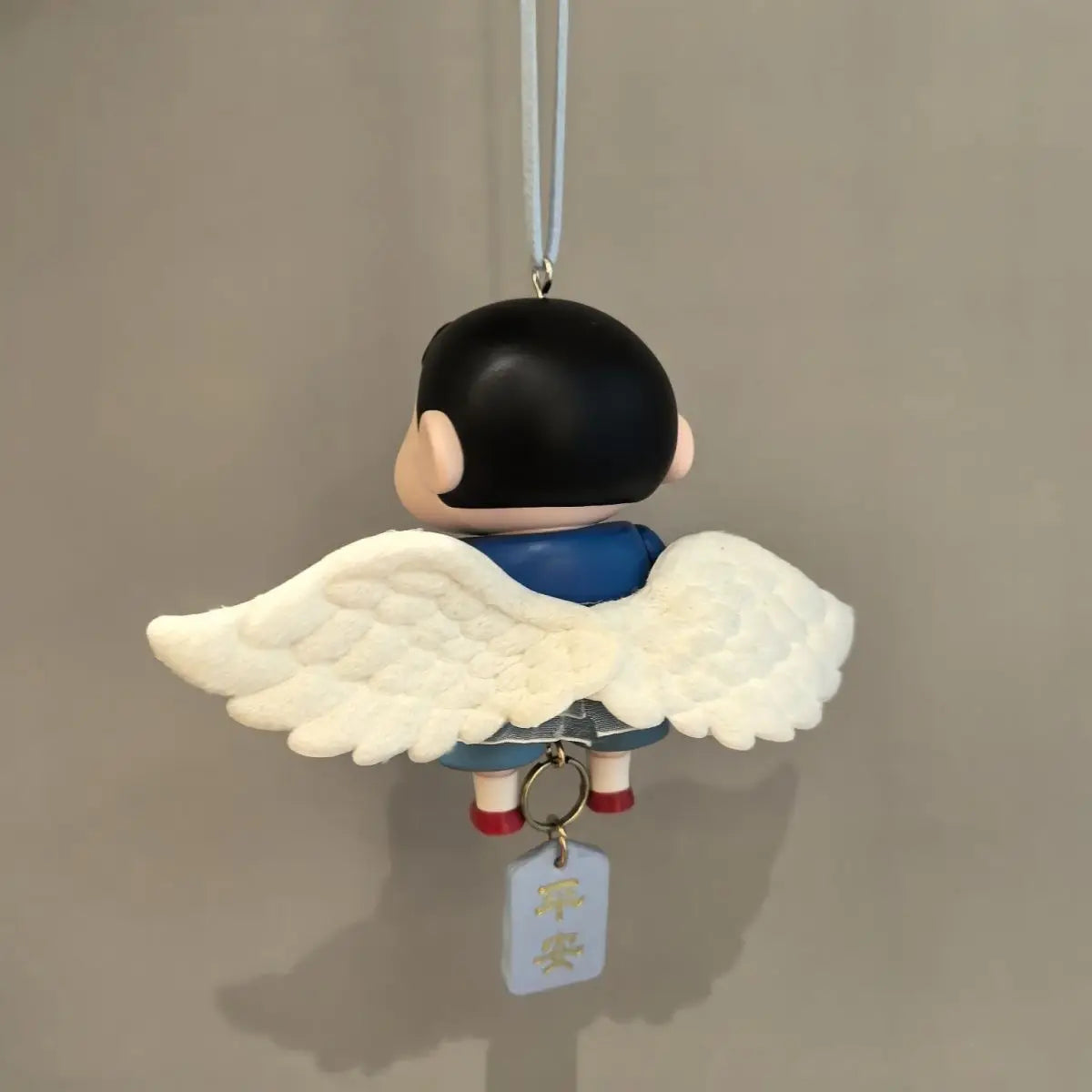 Maid Crayon Shin chan Car Decoration Rear View Mirror Accessories Wings Shin chan Car Decoration Ornament Creative Gift