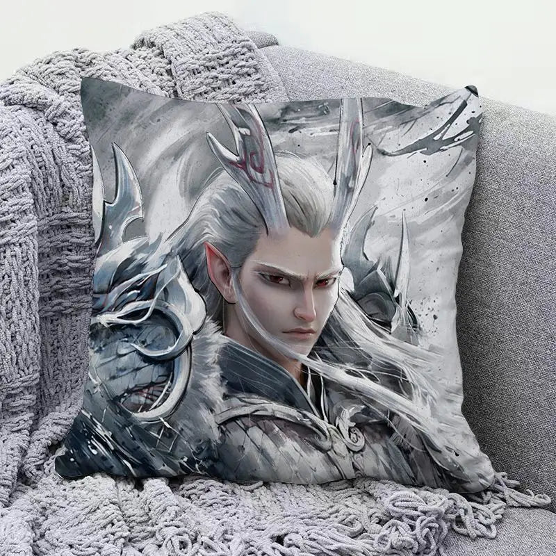 Ne Zha anime peripherals pillows cute personality creative fashion living room sofa bedroom cushions holiday gift