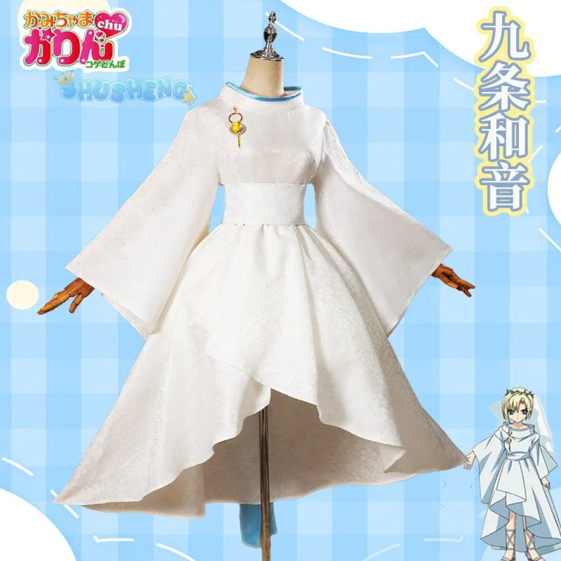 Anime Kamichama Karin Karin Cosplay Costume Jewelry Earrings Belt Halloween Party Cute Set for Men and Women