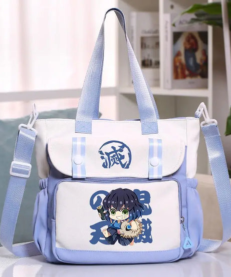 Anime Demon Slayer Kamado Tanjirou New Shoulderbag Men Women Crossbody Bags Student Fashion Large Capacity Handbag Holiday Gifts