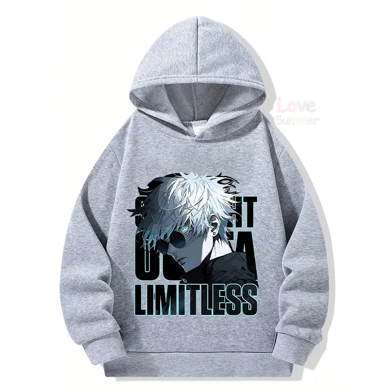 Jujutsu Kaisen Kids Anime Graphic Hoodie – Boys & Girls Streetwear Pullover 4