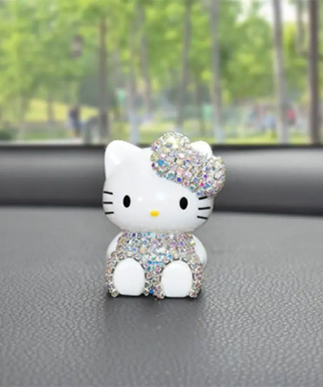 Hello Kitty Car Pendant Decoration Hanging Cat Ornament Automobile Rear View Mirror Accessories Gift Car Accessories