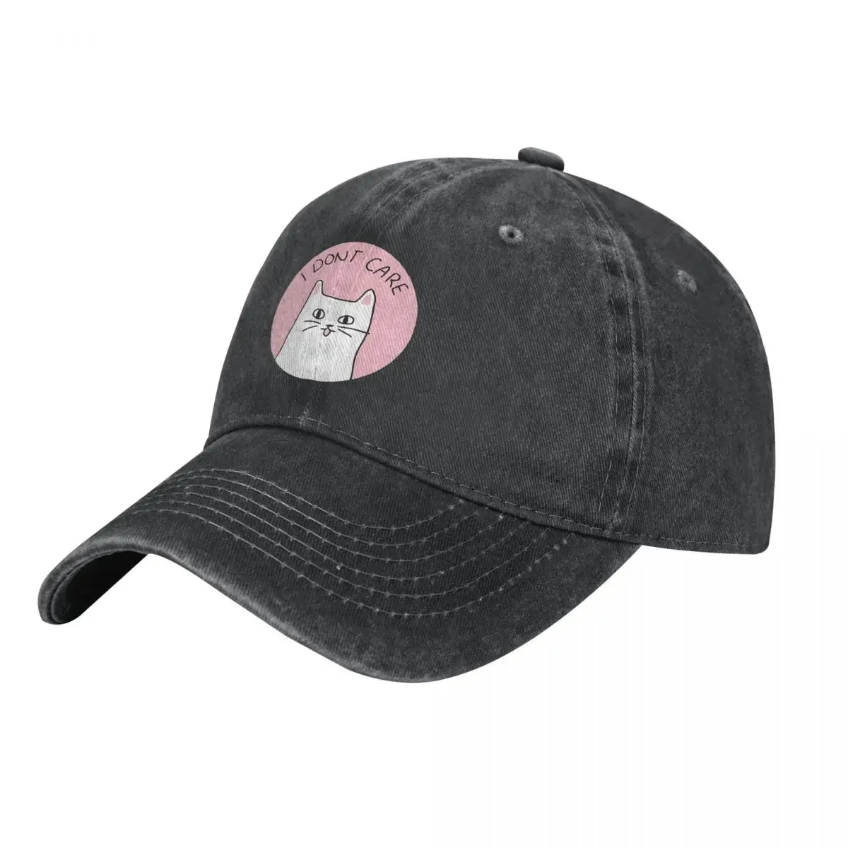 Baseball Caps Hats I Don't Care Cat Dad Hat For Man Peaked Cap Sun anime Shade