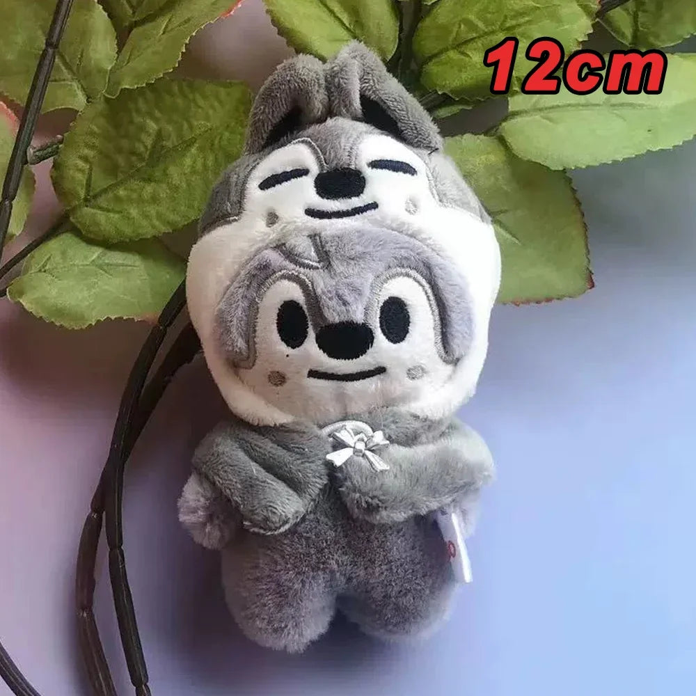 300style 10/22cm Skzoo Plush Bag Toy Kawaii Stray Wolf Plush Cartoon Stuffed Animal Doll Kawaii Toy Room Decor Children Gift