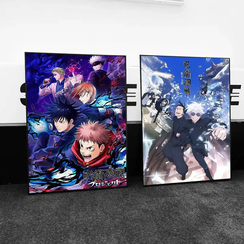 Anime Jujutsu Kaisen Graphic Poster – Self-Adhesive Waterproof Wall Sticker Decor 4