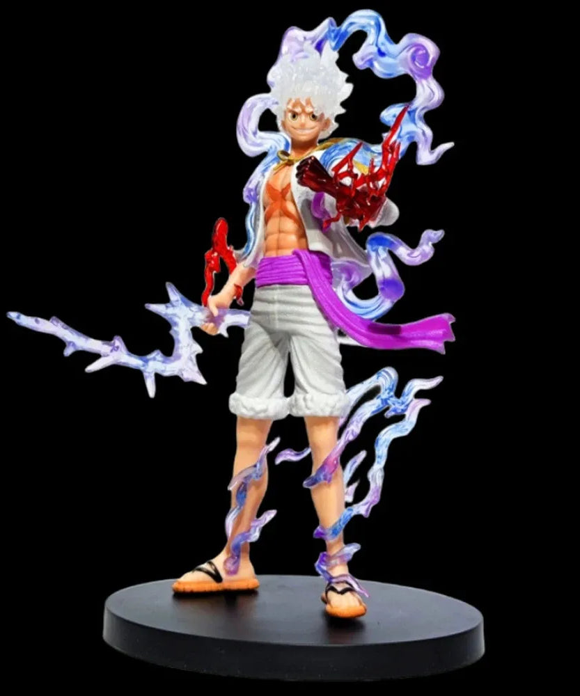 20cm/7.87in Anime One Piece Figure GEAR 5 Nika Sun God Luffy Action Figures Pvc Statue Collection Model Toys Gifts