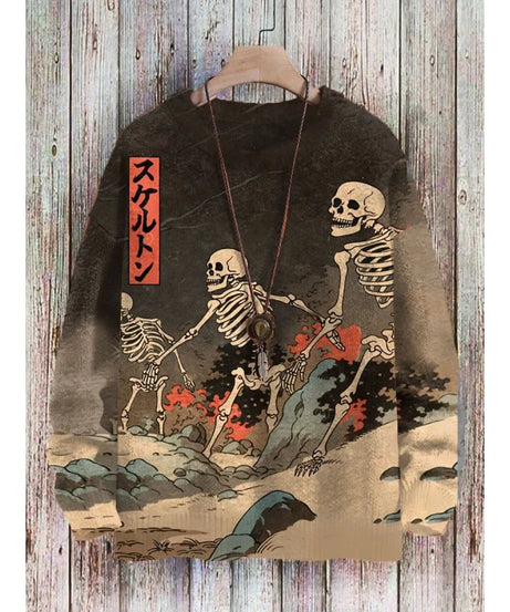 Character Printed Sweatshirt Fashion Spring Autumn Long Sleeve Crew Neck Hoodies Trend Streetwear Oversized Pullover