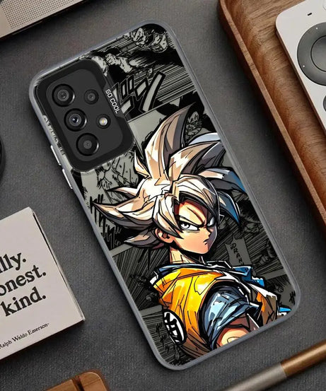 Shell Case for Samsung Galaxy A35 A26 A36 A53 A71 A72 A51 A56 A73 A55 A54 A52 Dragon Ball Son Goku Cool