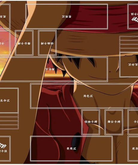 Anime Playmat DIY OPCG Two-player Card Pad New ONE PIECE Duel Plate Luffy Rubber Card Pad Battle Board Game Pad Festival Gift