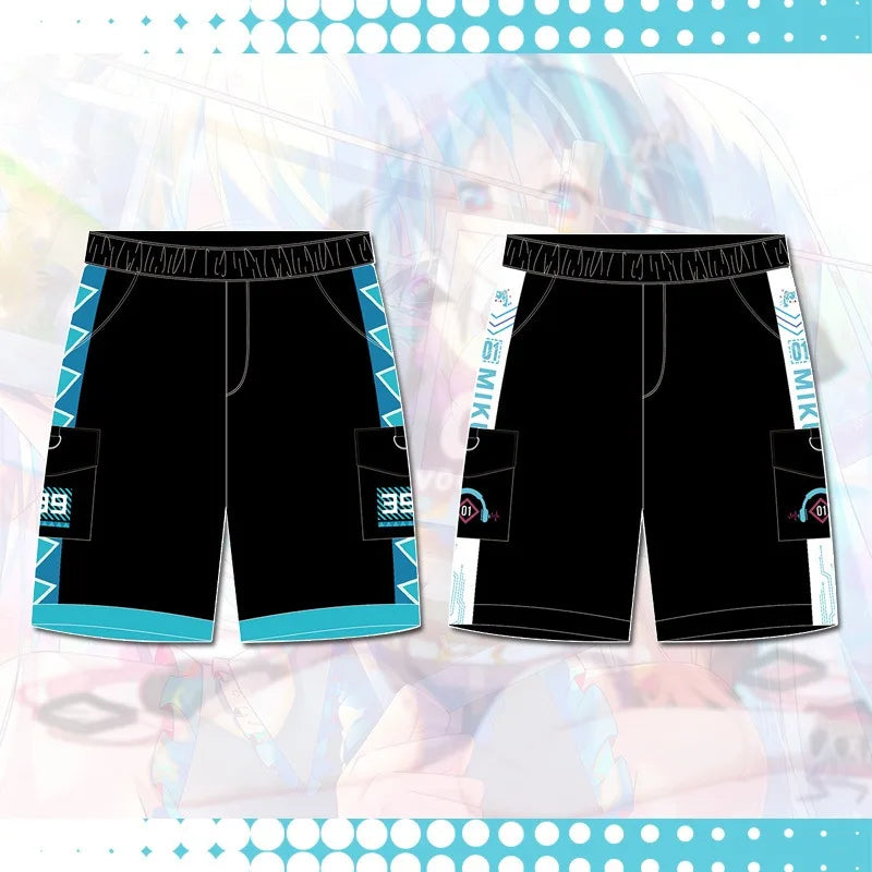 New Hot Sale Pant Anime Mikuu Men Women Cotton Casual Pants Black Pants Men Cargo Pants Sweatpant Fashion shorts Unisex