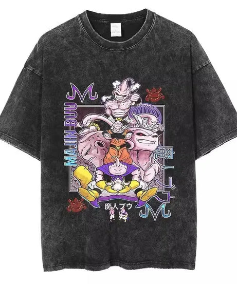 Vintage Washed Dragon Ball Tee – Streetwear Anime T-Shirt