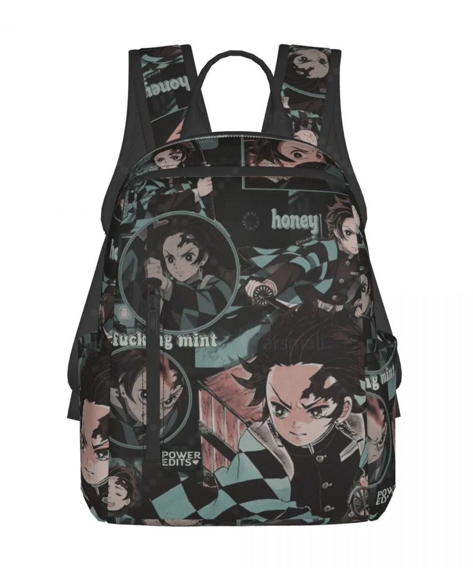 Cute Anime Muichiro TokitoTravel Backpack College Book Bag for Men Women Lightweight Casual Should Bags for Outdoor Sports