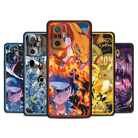 Pokemon Anime Phone Case for Xiaomi Redmi Note 11 12c 8 Pro 13 12 9 Pro 5G 12S K40 9S 10 11S Silicone