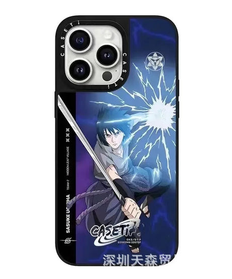 One Piece x Naruto Mirror Phone Case – Anti-Fall Collection for iPhone 16 Pro Max