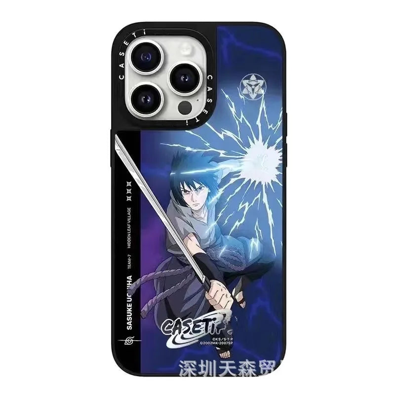 One Piece x Naruto Mirror Phone Case – Anti-Fall Collection for iPhone 16 Pro Max
