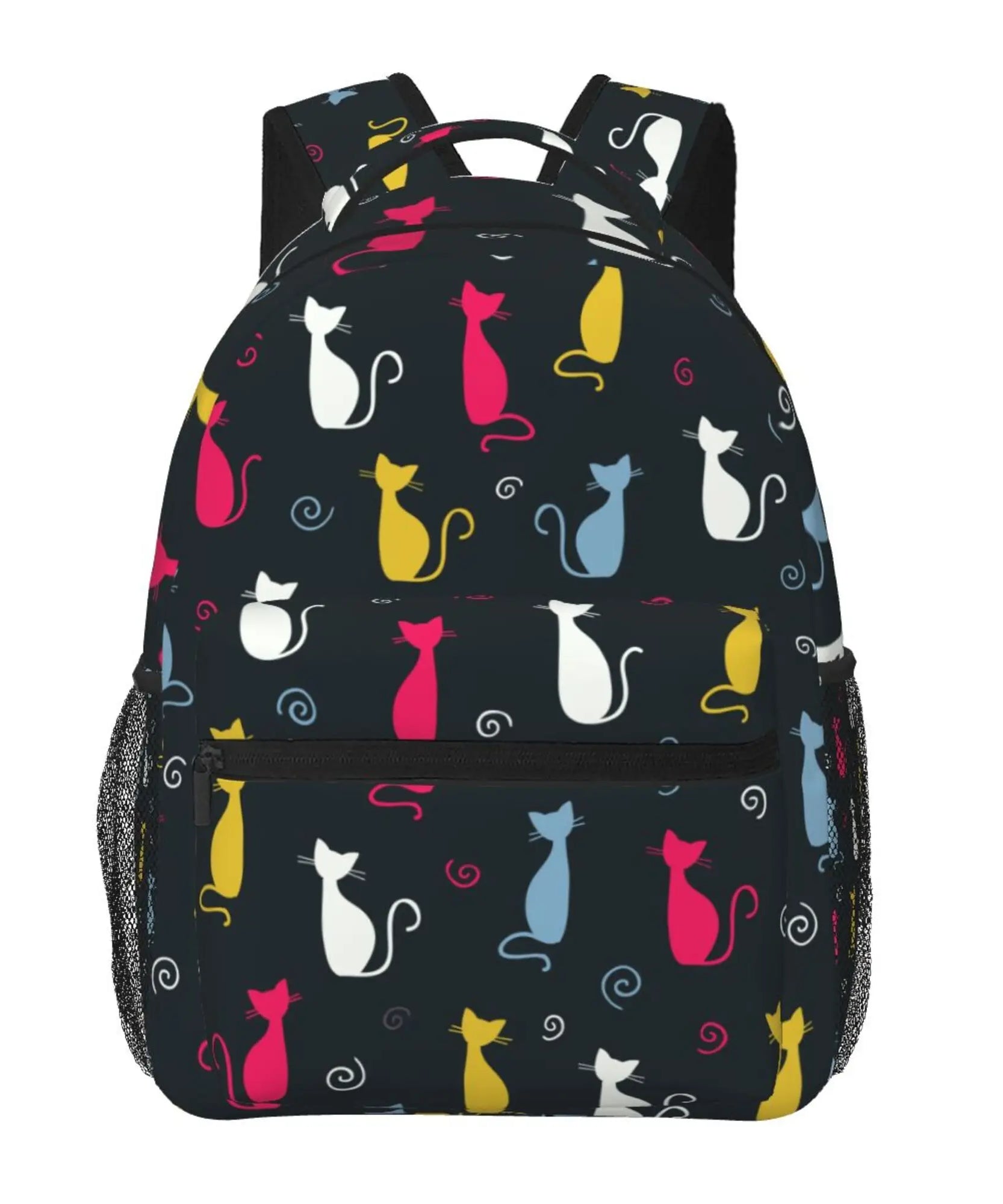 Anime Neko Atsume Women Backpack Mochila for Girls Boys Travel Rucksack Cute Cat Printing Shoulder Bag for Teenages