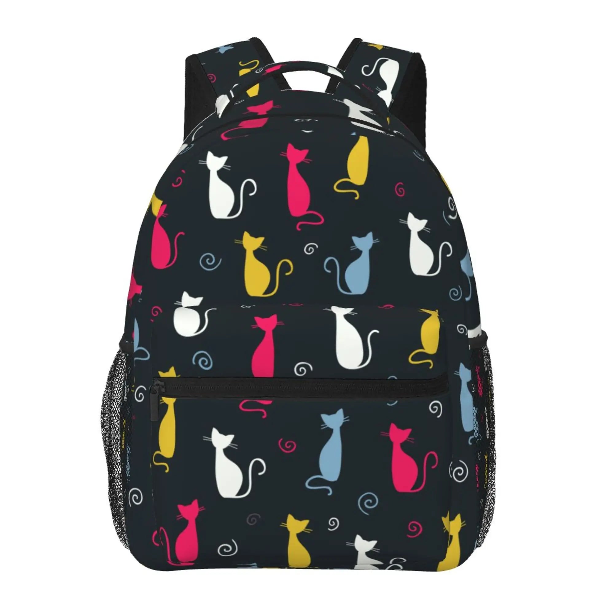 Anime Neko Atsume Women Backpack Mochila for Girls Boys Travel Rucksack Cute Cat Printing Shoulder Bag for Teenages