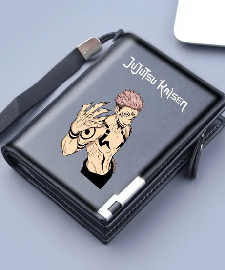 Jujutsu Kaisen Wallet Anime Coin Purse Men Credit Card Holder Boy Student Fashion Short Trifold Money Key Storage Pouch
