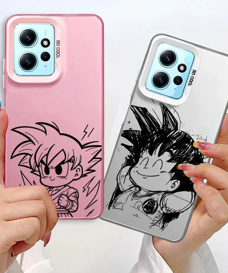 Cute Dragon Ball Goku Shell Phone Case for Xiaomi Redmi Note 10s 10 11 Pro 12 13 14 Pro Plus 11s