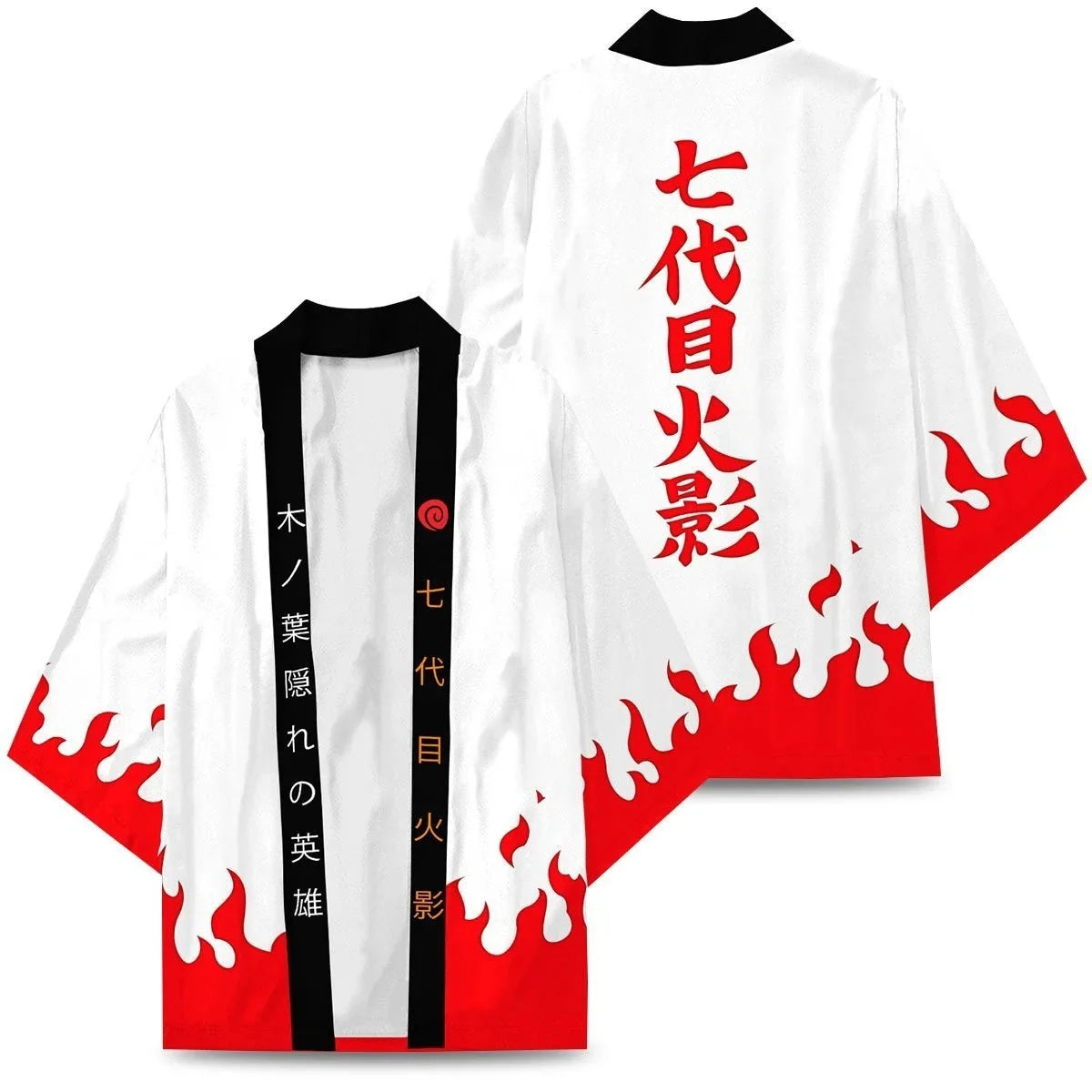 Uchiha Itachi shirt  Kimono Cardigan Print Crow Loose Blouse Shirt Haori Obi Asian Clothes Harajuku Streetwear